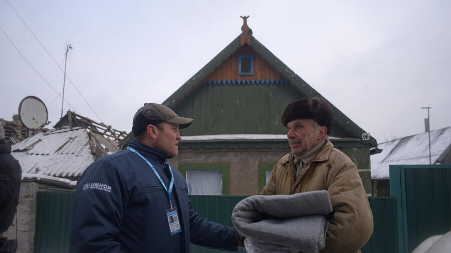 Ukraine. Helping the vulnerable in a town under fire