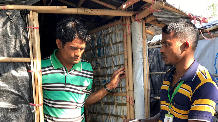 Bangladesh. Rohingya community health workers helping to control diphtheria outbreak