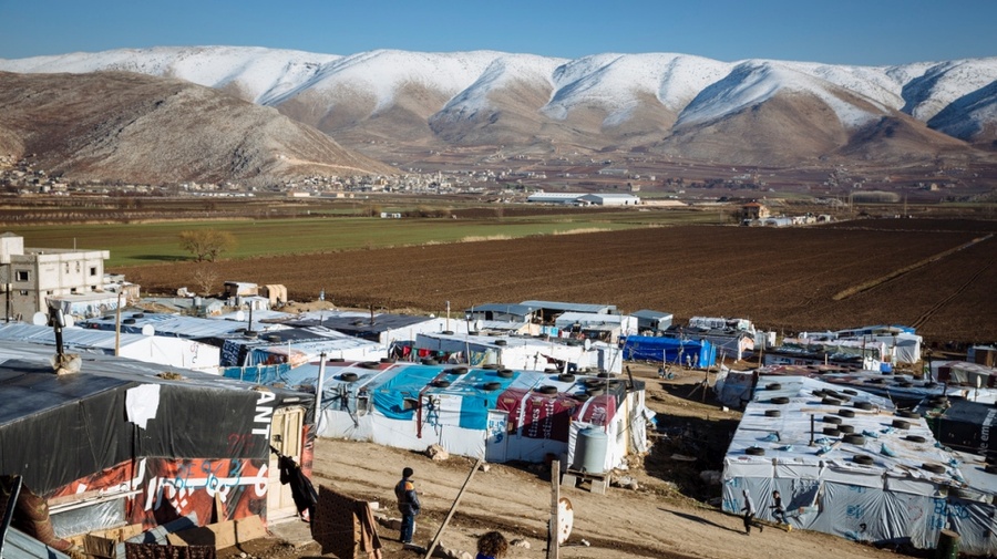 Lebanon. Syrian refugees in the Bekaa Valley