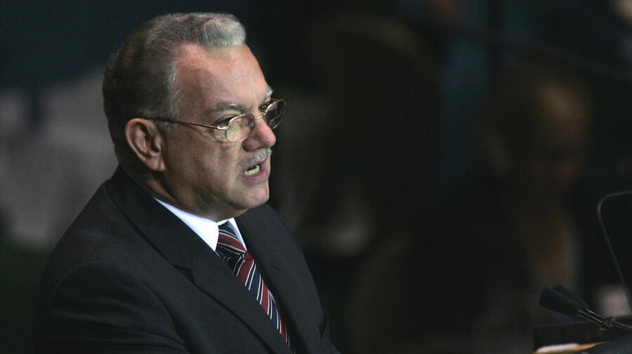 New York. Eduardo Stein speaks at UN HQ in New York