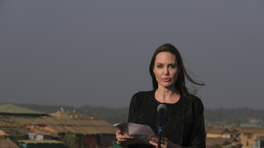 Bangladesh. UNHCR Special Envoy, visit to Rohingya refugees in Kutapalong mega camp in Cox's Bazaar