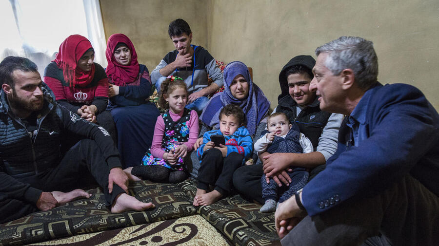 Lebanon. UNHCR Chief meets Syrian family yearning to return but trapped by fear