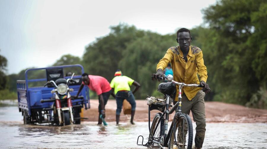 South Sudan. Heavy rains in Ethiopia floods refugee camps in great Maban county
