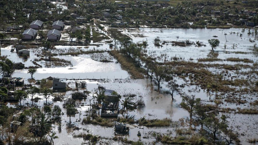 Mozambique. Aerial view of Beira