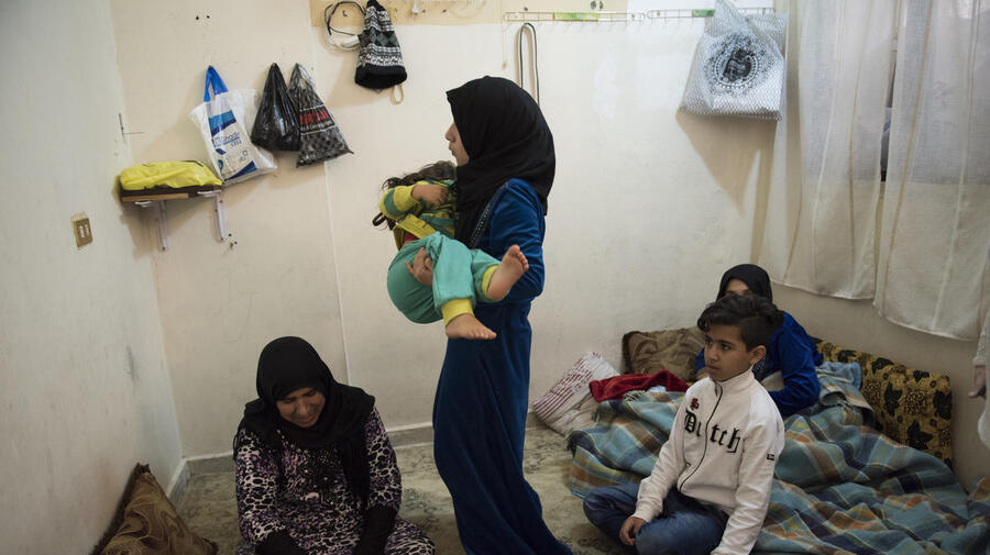 Lebanon. Vulnerable Syrian refugee family living in Mount Lebanon