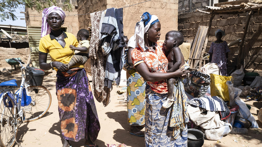 Burkina Faso. Thirty-three family members internally displaced by violence