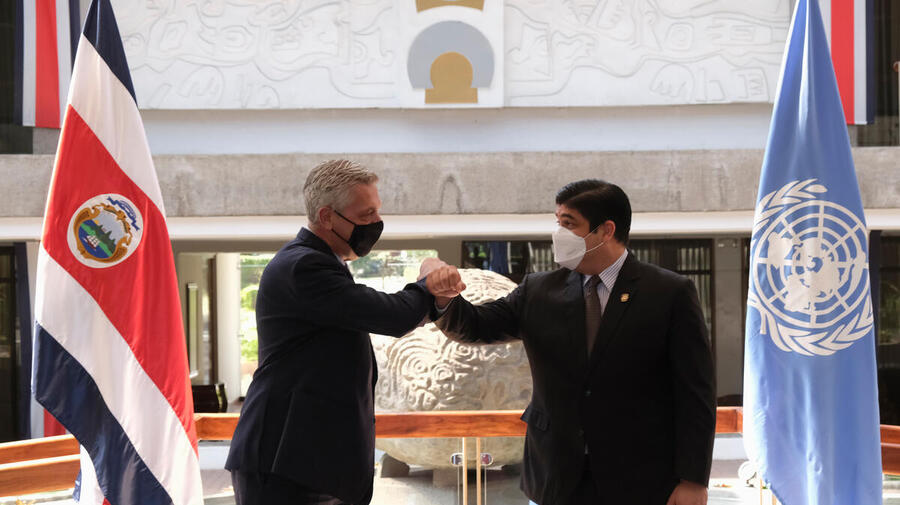 Costa Rica. Visit of UNHCR's High Commissioner, Filippo Grandi, to Nicaraguan refugees and migrants in Costa Rica.