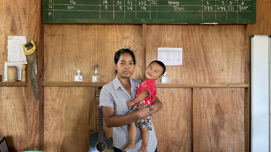 Myanmar. IDP displaced in Kachin State in March 2021 supported by UNHCR and partners