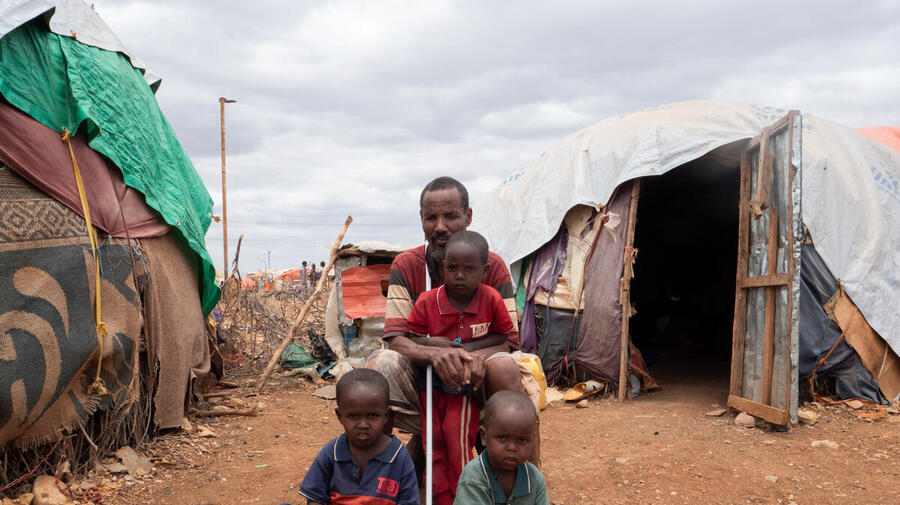 Somalia. Issack Hassan Issack struggles to find food and water during the drought situation