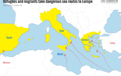 Mediterranean Crisis 2015 at six months: refugee and migrant numbers highest on record