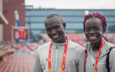 Unga flyktingidrottare tävlar på världsmästerskap i Finland