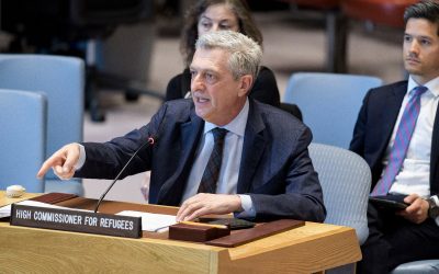 FNs høykommissær for flyktninger ber Sikkerhetsrådet om bestemt respons på rekordhøye flyktningtall