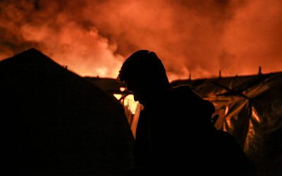 UNHCR tilbyder støtte efter stor brand ødelægger asylcenter i Moria