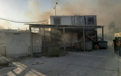 UNHCR er chokeret over brandene i græsk asylcenter og øger støtten til berørte asylansøgere