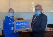 Through computerisation, UNHCR helps increase access to health services along the contact line in eastern Ukraine
