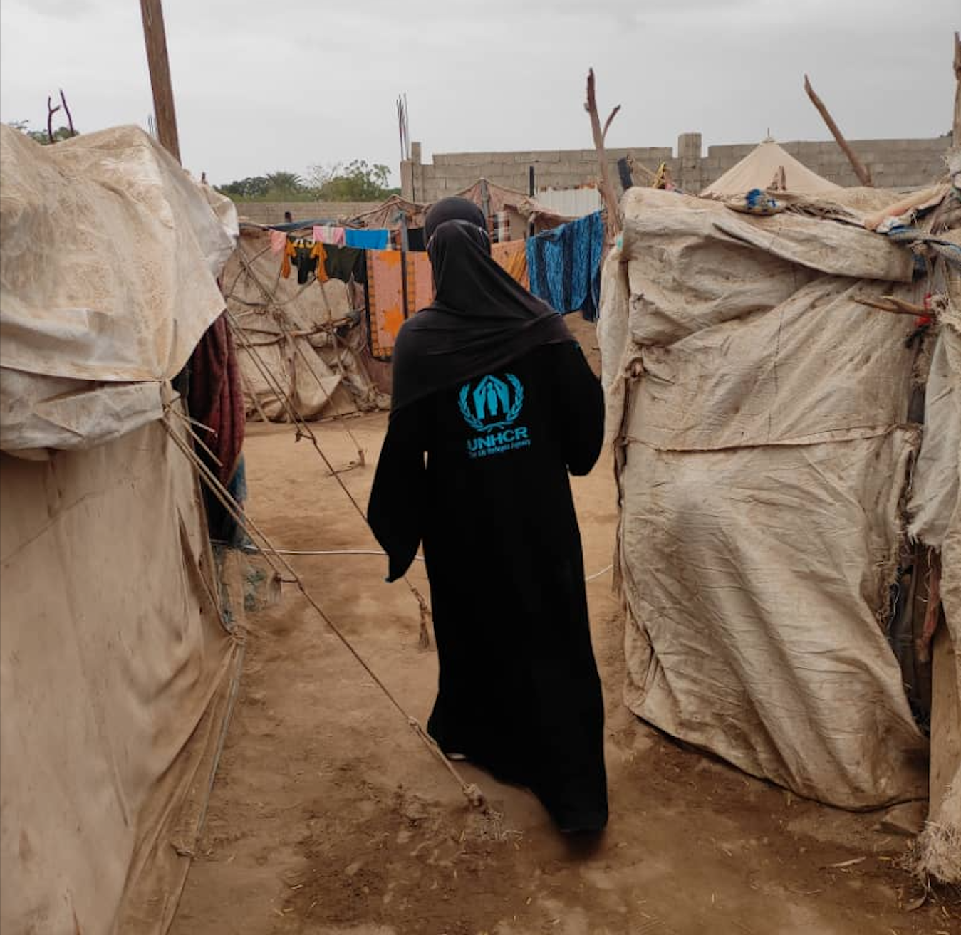 Marie Hesselholdt visits two camps outside of Al Ribat in the the Lahj province, north of Aden, for assessment. © UNHCR/Hesham Salem