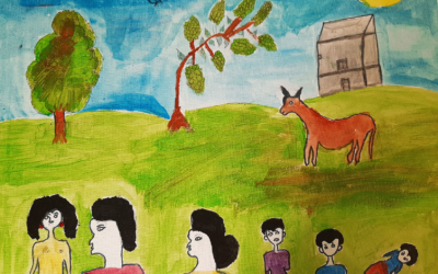 Art exhibition with children’s drawings show universal importance of family in Helsinki