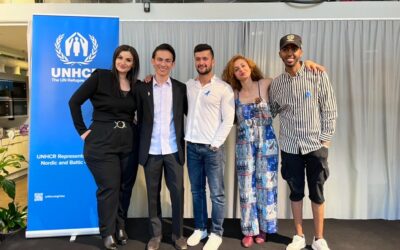 På Världsflyktingdagen gav UNHCR scenen till fem unga talare med flyktingbakgrund