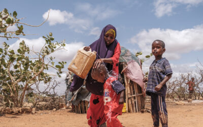 Providing water, food and shelter for people displaced on the Horn of Africa