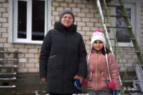 As snow falls on Chernihiv, a town north of Kyiv, families are finding solace in the warmth of their newly repaired homes