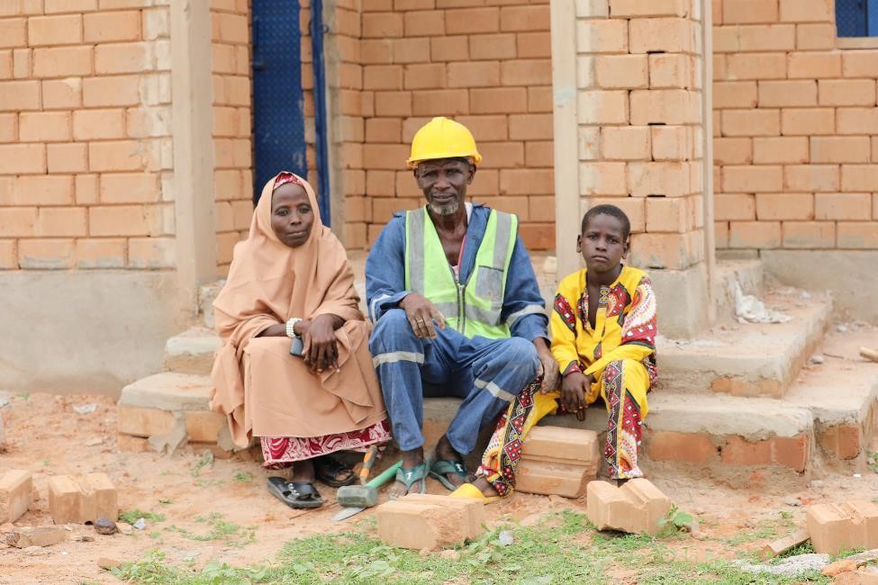 65-year-old Adamu Gwama & his family have a renewed sense of hope and have begun to rebuild their lives thanks to the Labondo Local Integration Pilot Project. © UNHCR/Gabriel Adeyemo