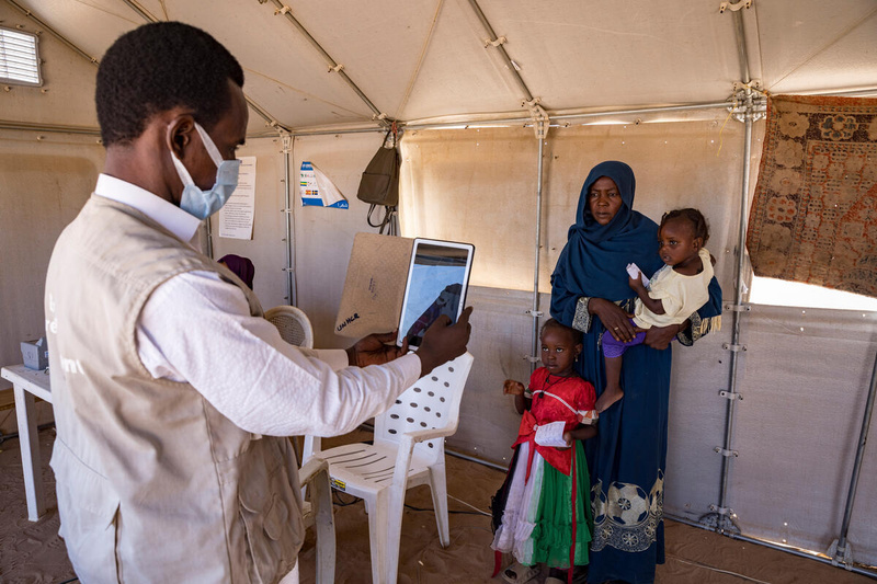 Chad. More than 700,000 Sudanese refugees have fled to Chad