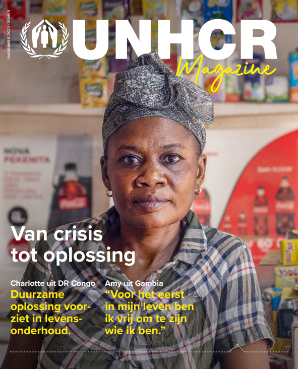 Cover UNHCR magazine voorjaar 2023