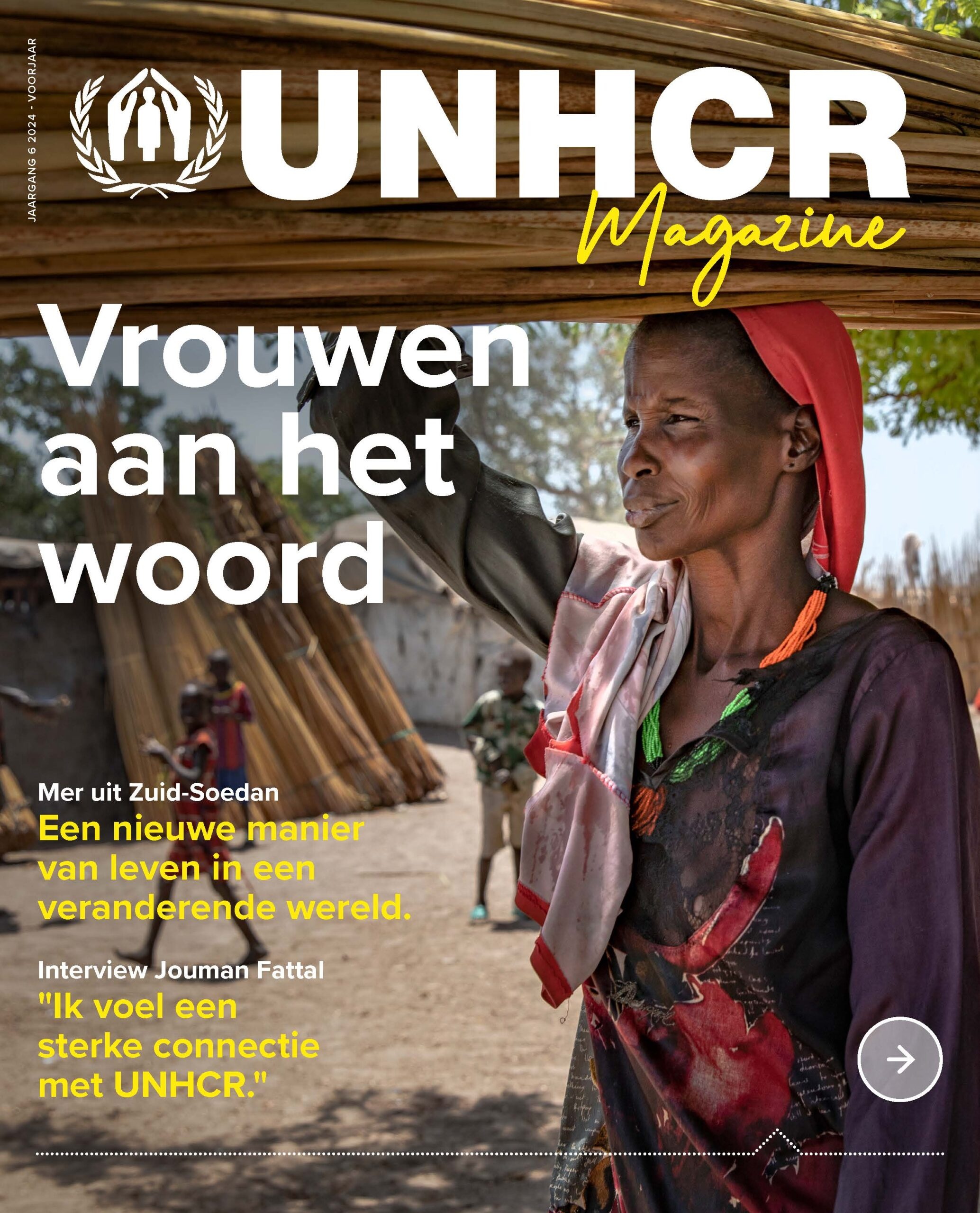 Cover UNHCR magazine voorjaar 2024