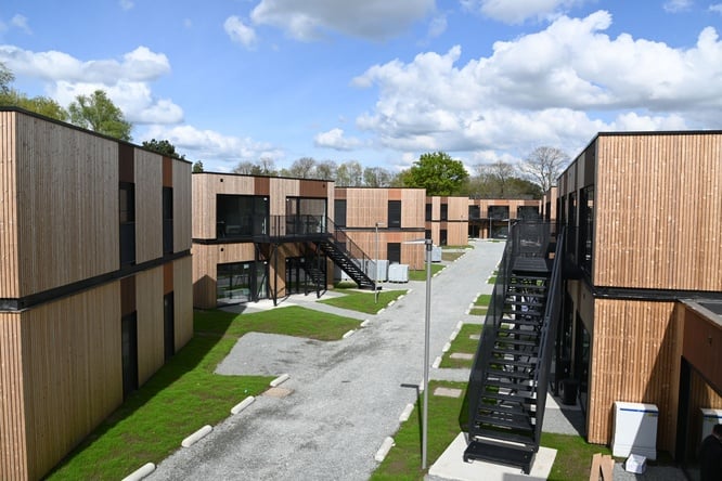 Emergency village for refugees