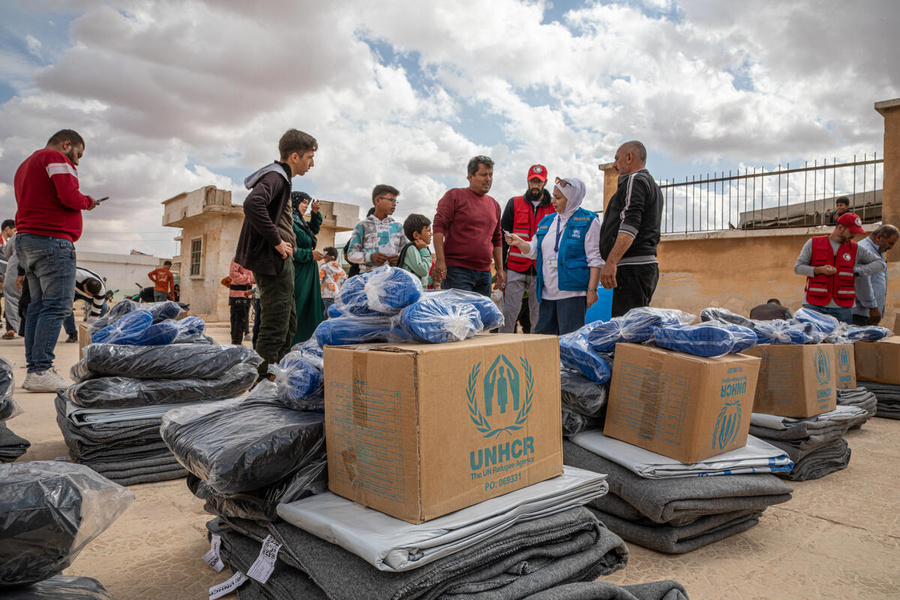 Syria. NFI Distribution for IDPs and returnees