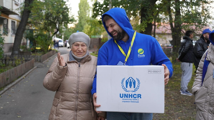 Ukraine. UNHCR provides war-affected Ukrainians with winter support
