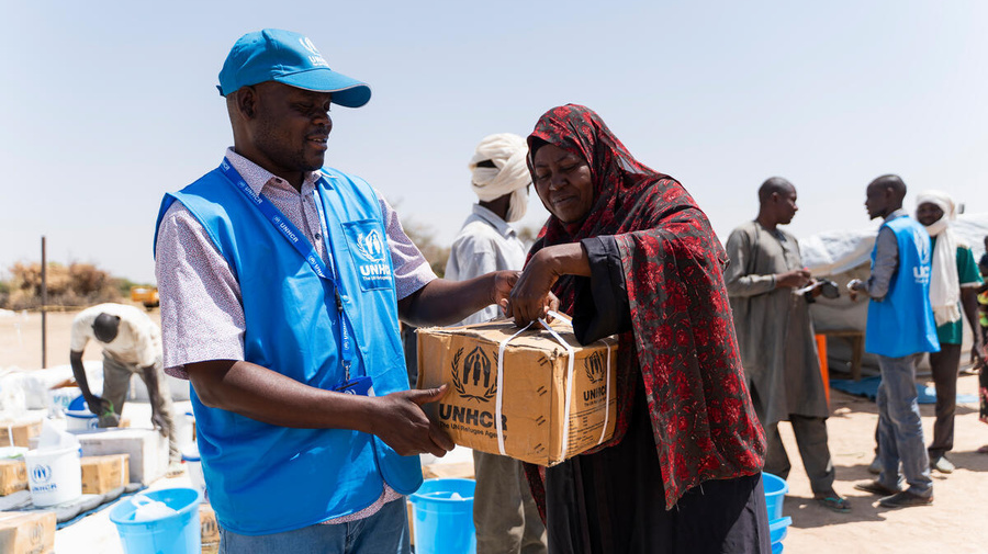 Chad. Thousands of Sudanese refugees continue to flee across border