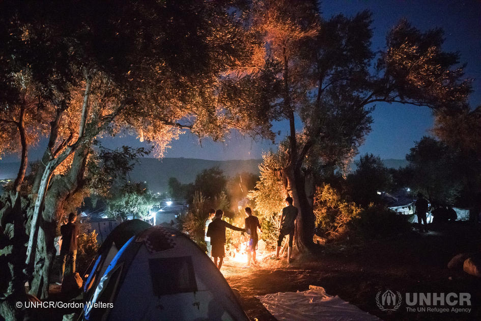 Griekenland. Asielzoekers worden geconfronteerd met gevaarlijke overbevolking in Moria. © UNHCR/Gordon Welters