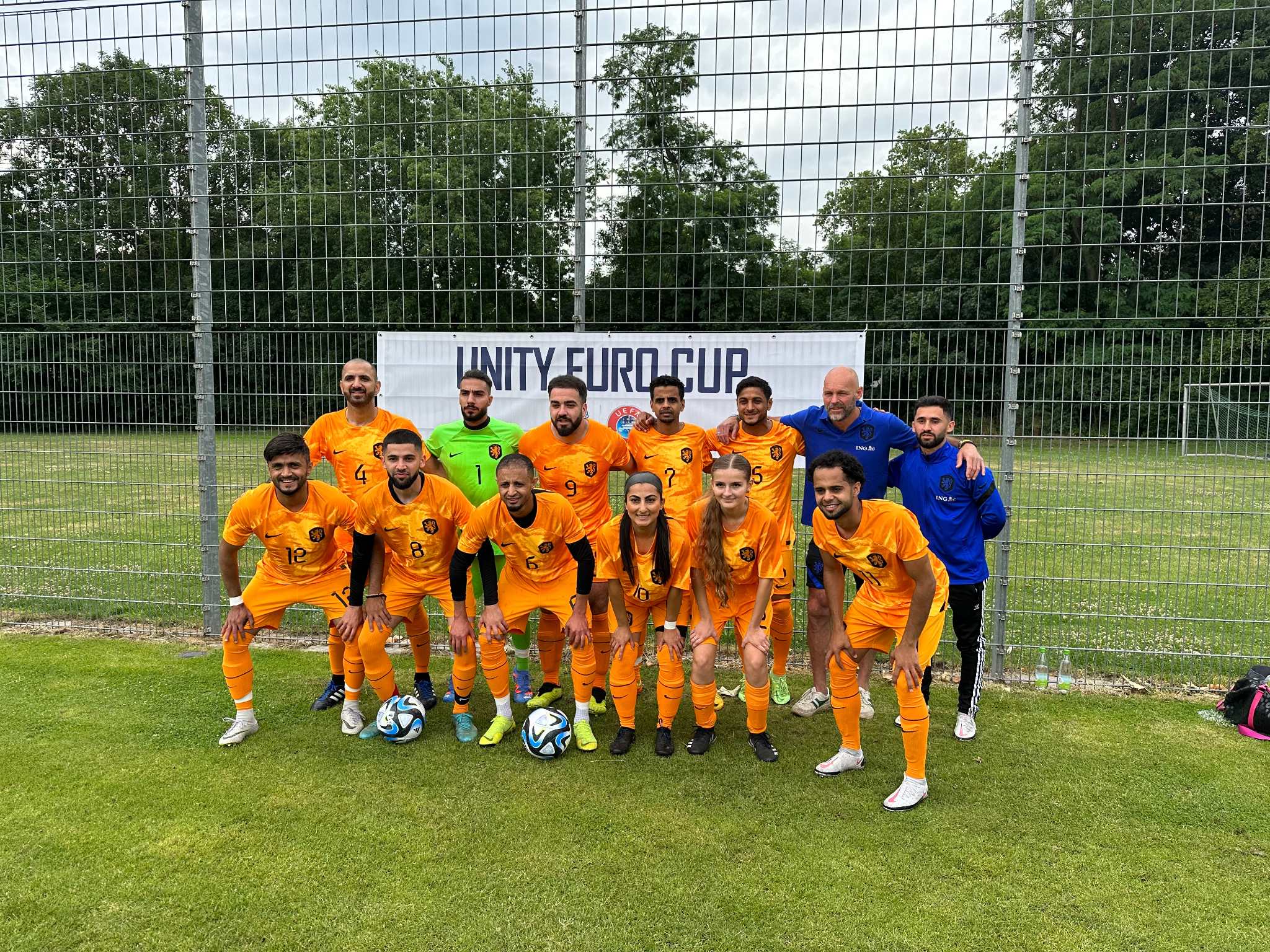 Team Oranje op de Euro Unity Cup