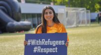 Voetbalster Farkhunda Muhtaj laat haar stem horen voor vluchtelingen en gendergelijkheid