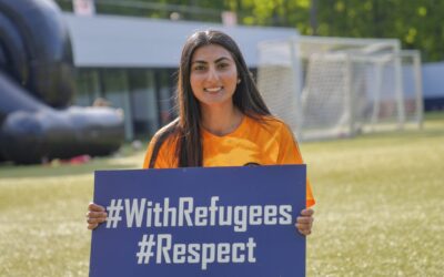 Voetbalster Farkhunda Muhtaj laat haar stem horen voor vluchtelingen en gendergelijkheid