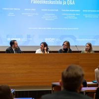 Panalists on stage at UN80 event