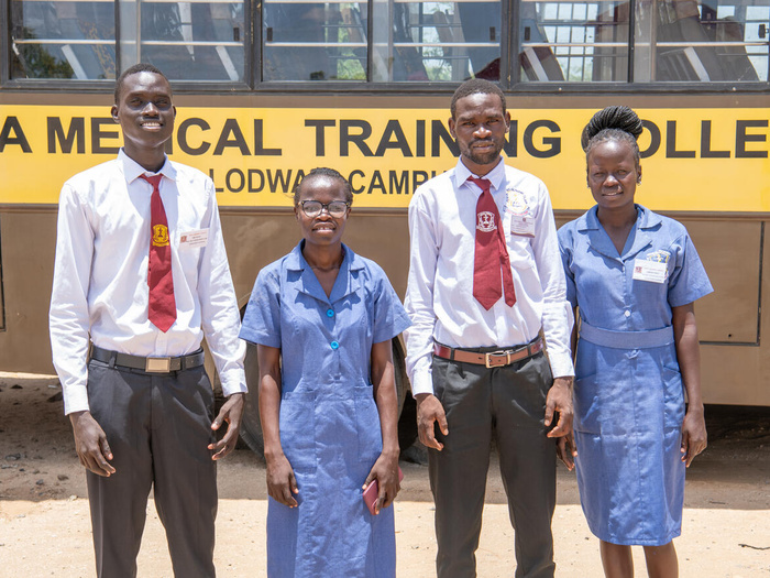 Kenya. Refugee and host community students receive scholarships to study at the Kenya Medical Training College (KMTC)