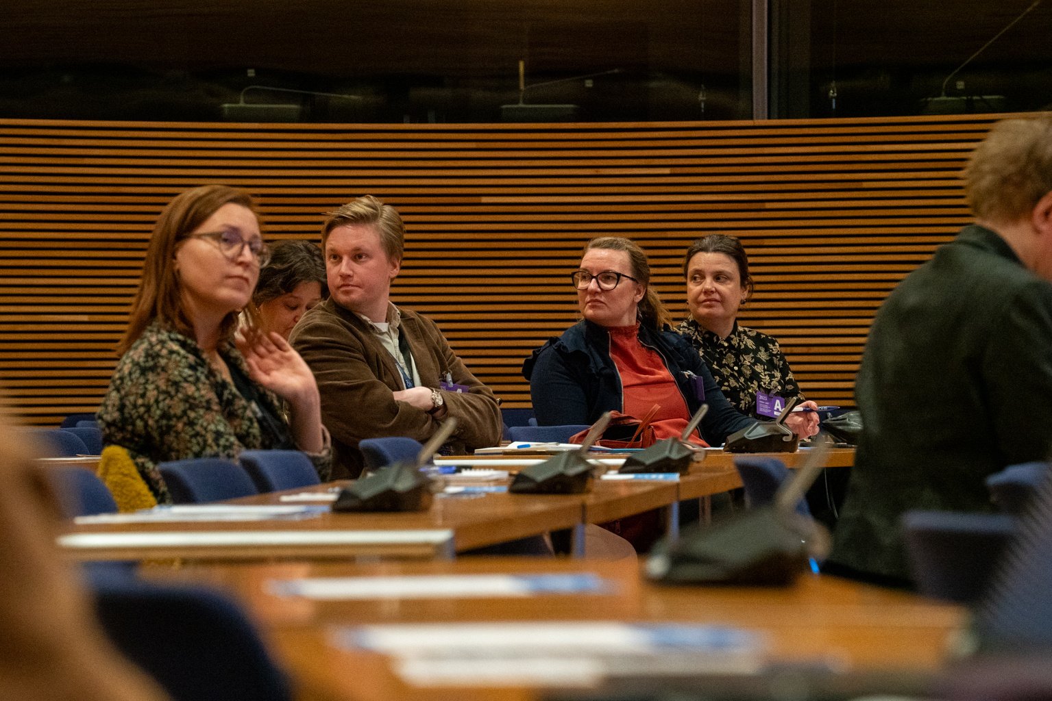 Audience listening to panel discussion