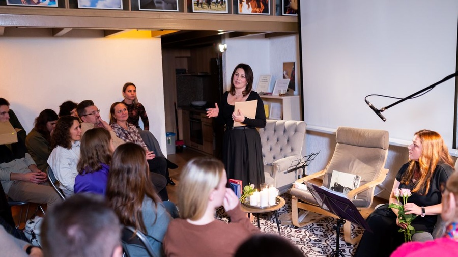 Cultural event with facilitated dialogue from the series “Home Among Roads - Life and Growth Under Forced Migration”, Open Nations space, Vilnius.  2025