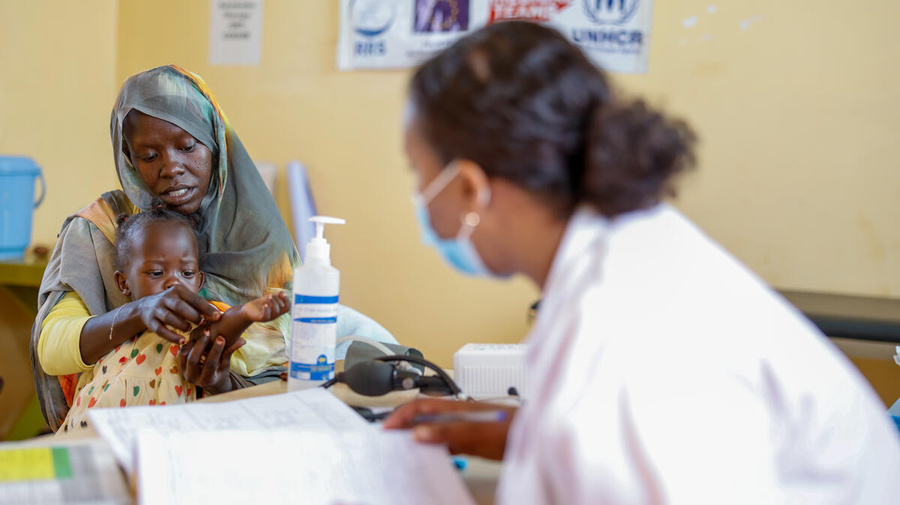 Ethiopia.  Routine Health Monitoring Safeguards Refugee Children in Ura