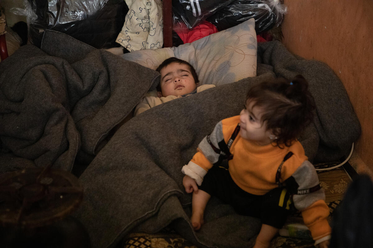 Syria.UNHCR provides assistance to families severely affected by the earthquake