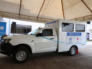 Mobile birth registration caravan vehicle