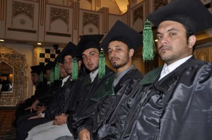 A group of Afghan refugee graduates attending DAFI Scholarship seminar held in Islamabad. (c) UNHCR/A. Shahzad