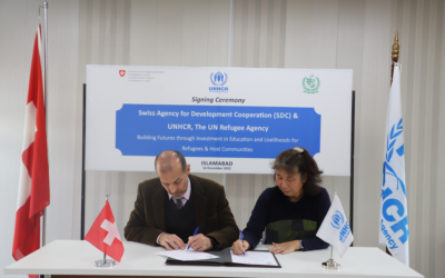Swiss funding to boost education and livelihoods activities for refugees and host communities in Pakistan
