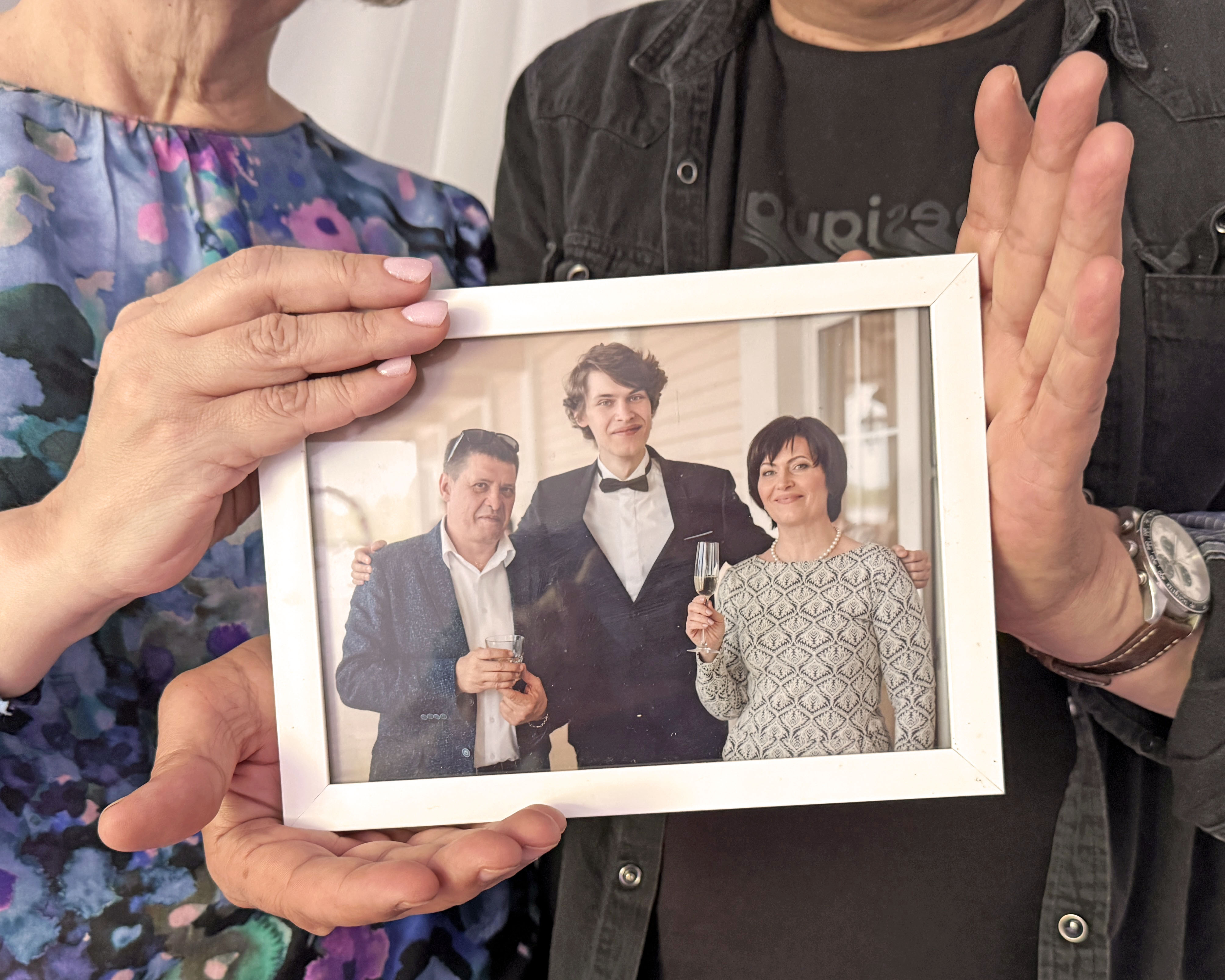 Olena i Oleg ze zdjęciem