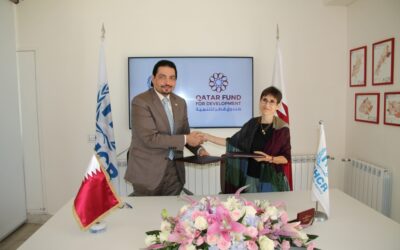 مفوضية اللاجئين وصندوق قطر للتنمية يوقعان اتفاقية مشتركة لتوفير الرعاية الصحية وتحسين ظروف المأوى للاجئين السوريين في لبنان