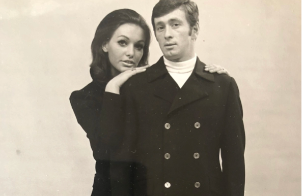 A portrait of a man and a woman