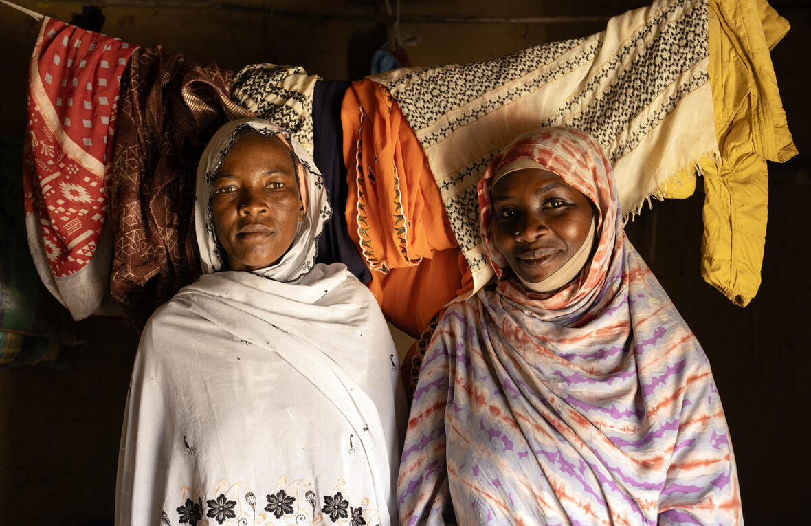 Chad. Sudanese refugee women in Gaga camp