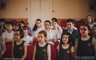 Copiii refugiați prind glas în corurile incluzive din România